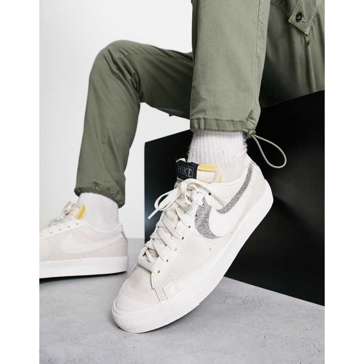 Cream nike blazers on sale