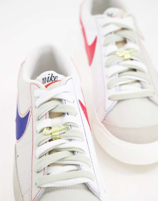 Nike Blazer Low '77 PRM sneakers in light bone/summit white | ASOS