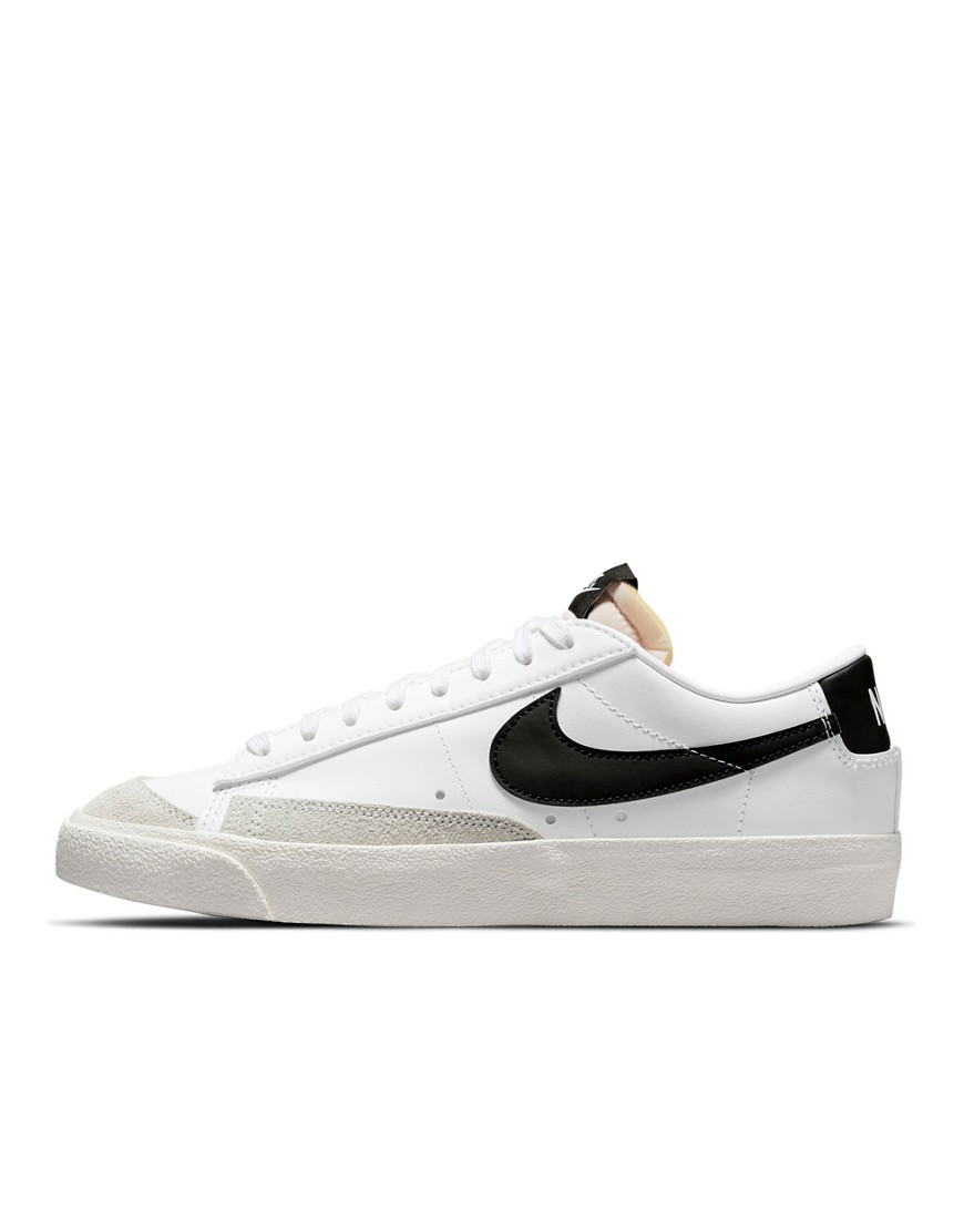 Sneackers Bianco donna Nike - Blazer Low'77 - Sneakers basse bianche e nere-Bianco
