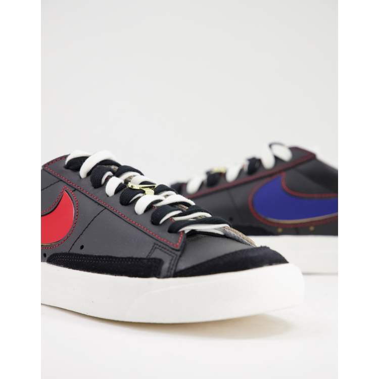 Nike blazer low 2025 premium vintage (schwarz sail)