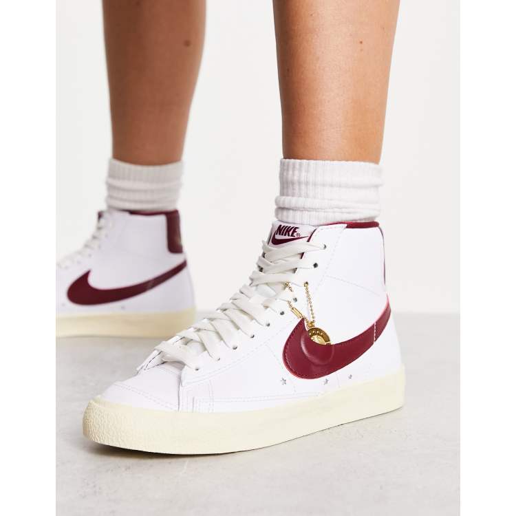 White and store red nike blazers