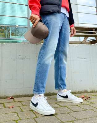 Nike Blazer Low 77 Vintage Sneakers In White Black Asos