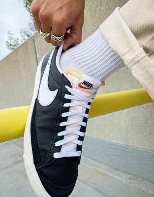 Nike Blazer Low 77 Vintage Trainers In Black Asos