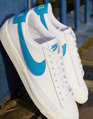 nike blazer leather white