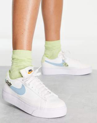 low top nike blazers platform