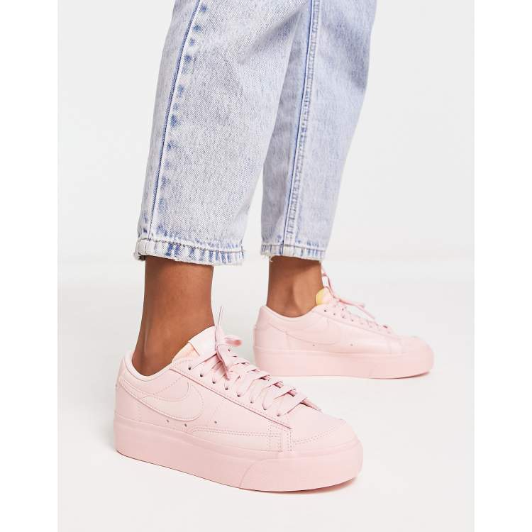 Nike Blazer Low Platform sneakers in triple pink