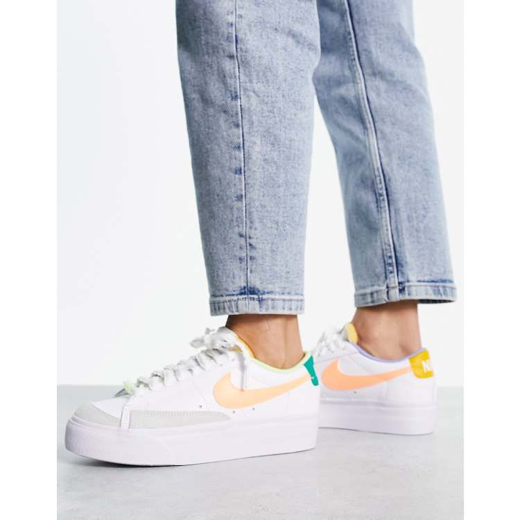 platform nike blazers low