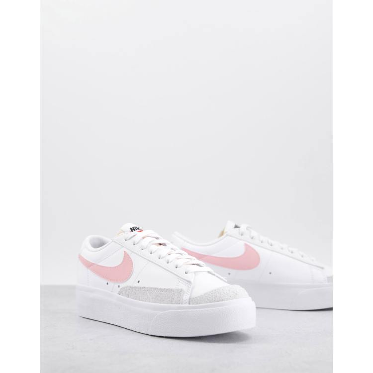 Pink nike platform sales sneakers