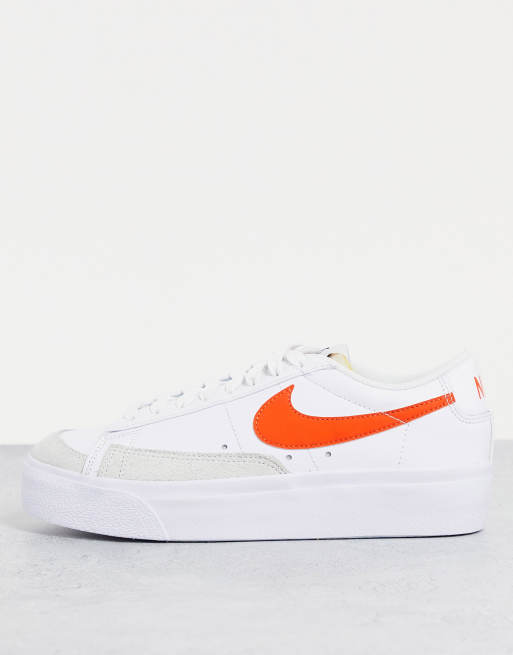 nike blazers low orange