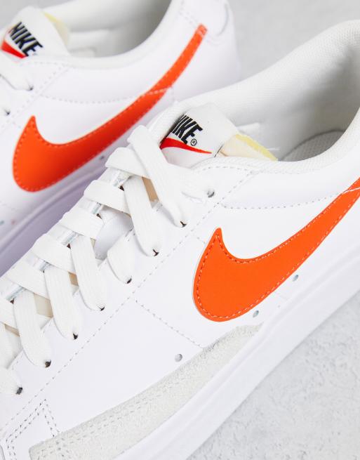 orange nike blazers