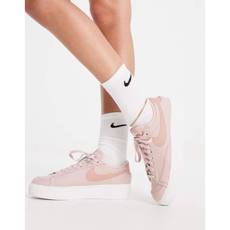 Nike Blazer Low Platform trainers in rose pink ASOS