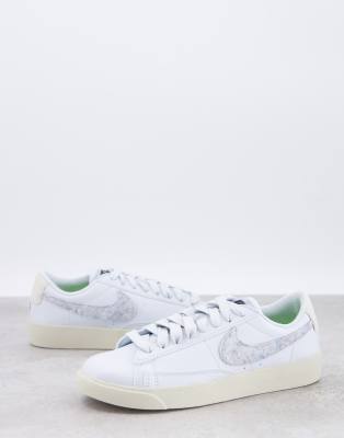 Nike Blazer Low Se Sneakers In Light Armory Blue Asos