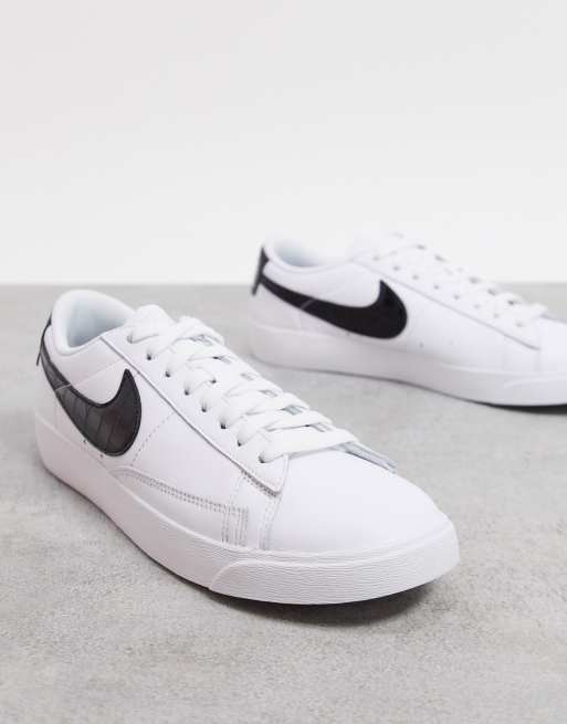 Nike Blazer Low Sneaker In Weiss Und Schwarz Asos