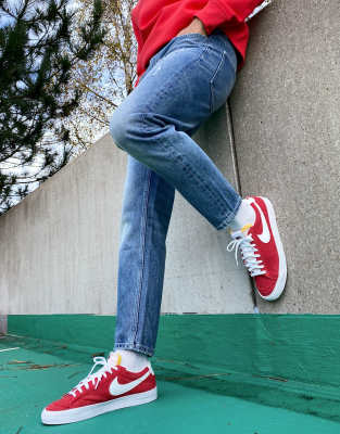 red nike blazer outfit