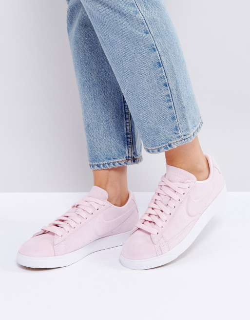 Nike suede hot sale pink