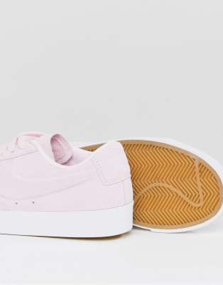 nike blazer low pink suede