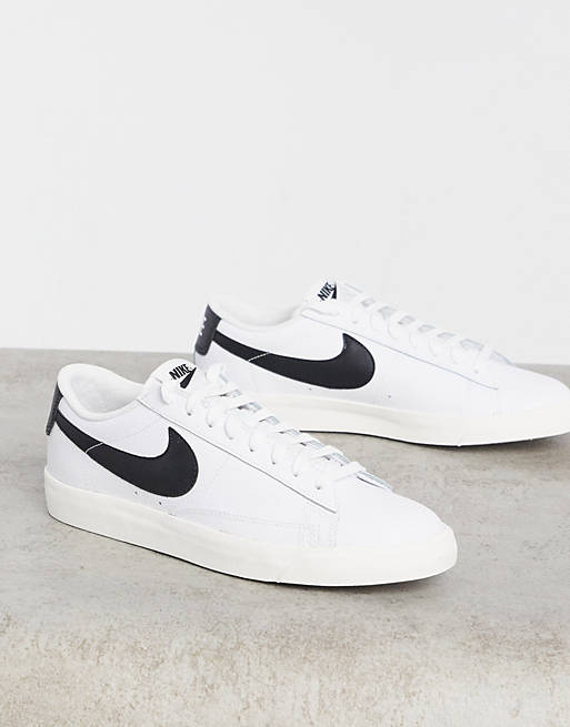 Nike Blazer Low trainers in white and black | ASOS