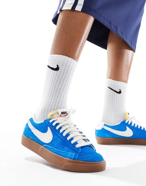 Blue suede nike blazers new arrivals