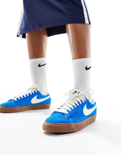 Nike Blazer Low Vintage sneakers in photo blue, 4 of 5