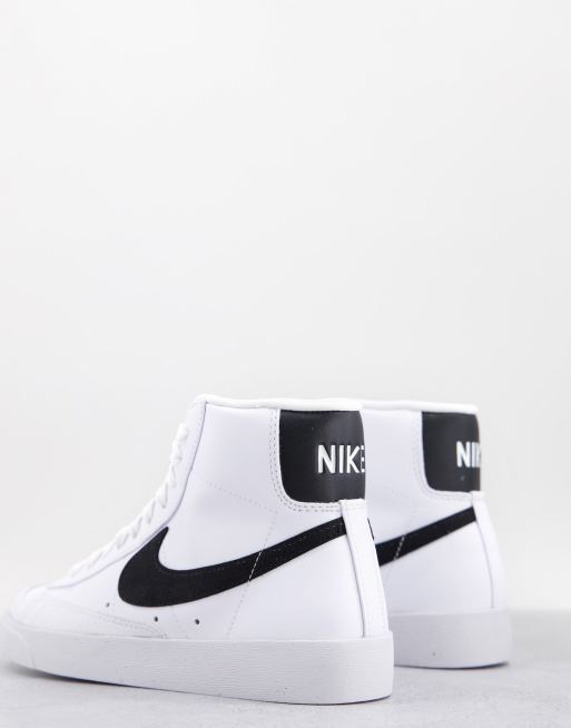 Nike Blazer Mid 77 Baskets mi hautes Noir et blanc WHITE