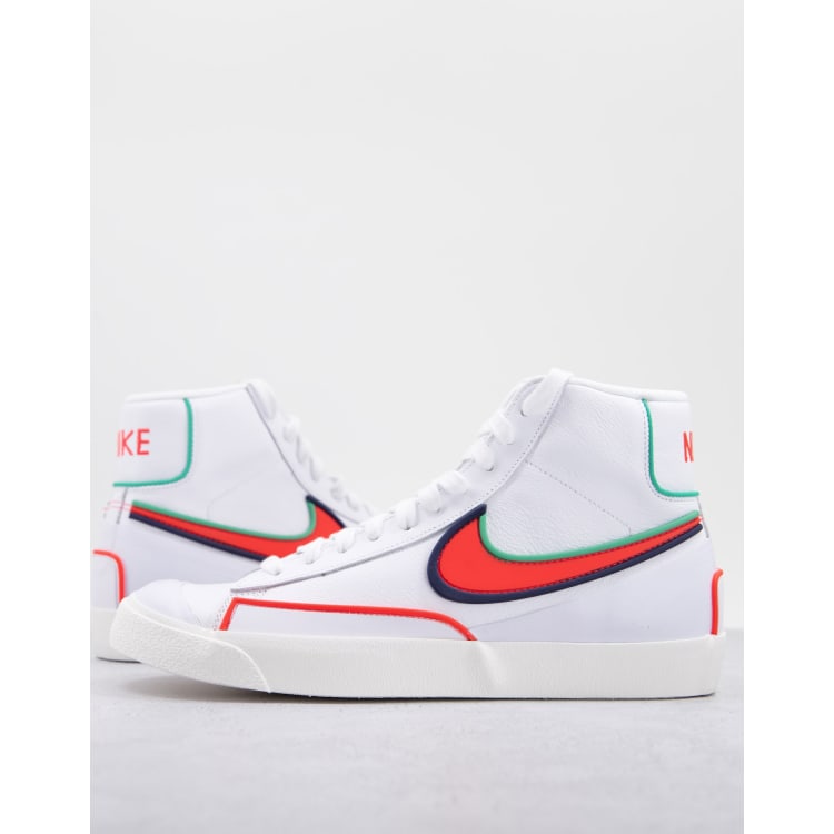 nike blazer mid 77 infinite white orange