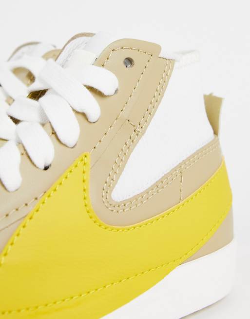 Nike – Blazer Mid '77 Jumbo – Sneaker in Weizenbeige/Gelb, 2 von 4