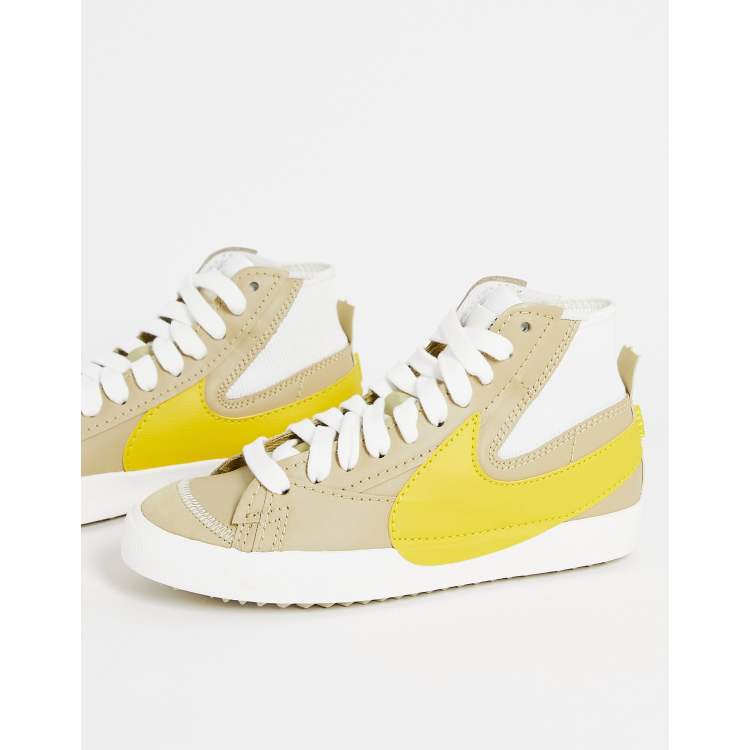 nike blazers yellow laces