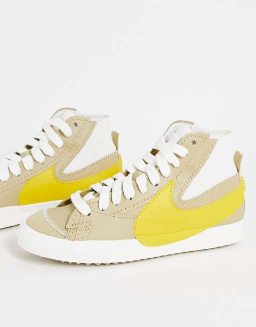 Nike Blazer Mid 77 Jumbo trainers in wheat yellow