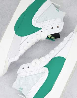 teal green nike blazers