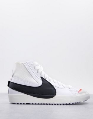Nike Blazer Mid '77 Jumbo trainers in white/black | ASOS