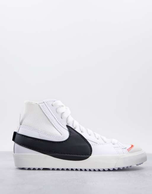 Nike Blazer Mid 77 Jumbo Vita svarta sneakers ASOS