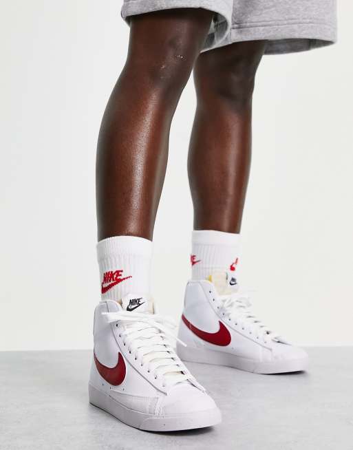 Nike blazer best sale mid femme rouge