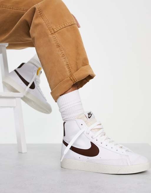 Nike blazer shop bianche in pelle