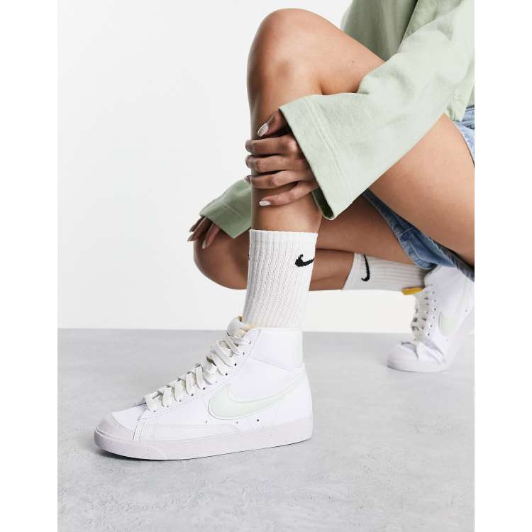 Nike Blazer Mid 77 Next trainers in white and barely green ASOS