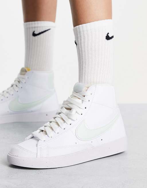 Nike Blazer Mid 77 Next trainers in white and barely green ASOS