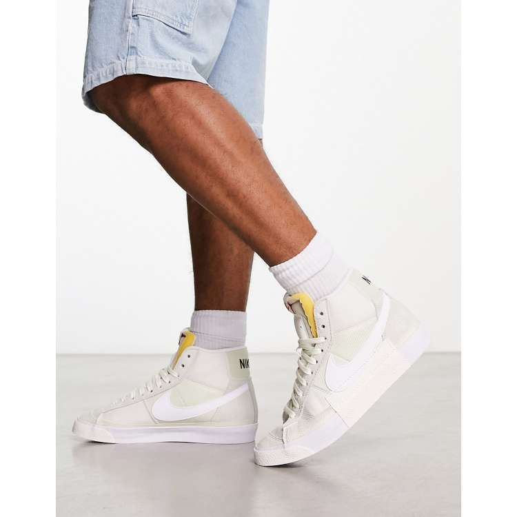 Nike Blazer Mid 77 pro club trainers in bone ASOS