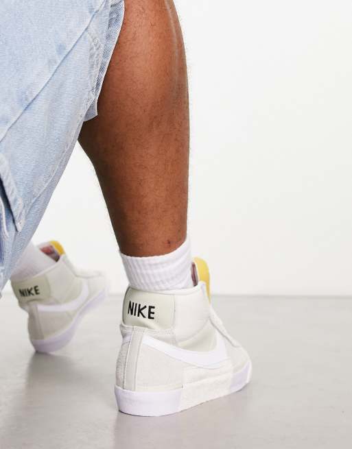 Nike Blazer Mid '77 pro club trainers in bone | ASOS