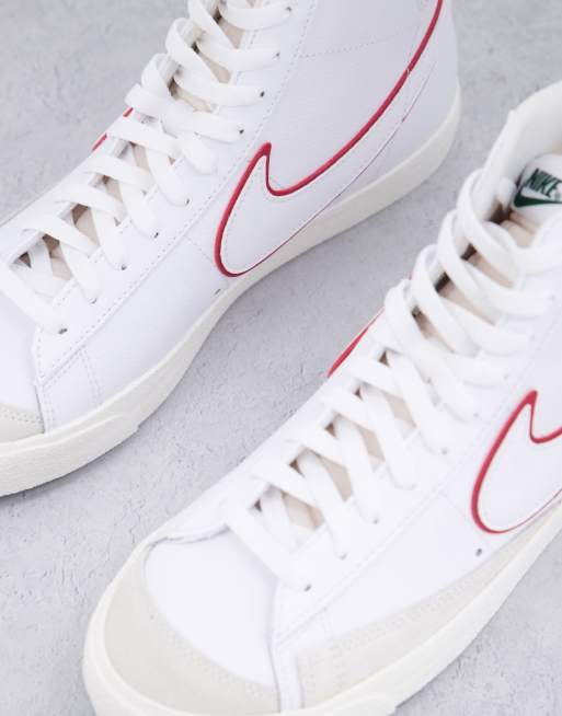 Nike blazer bianche e rosse hotsell