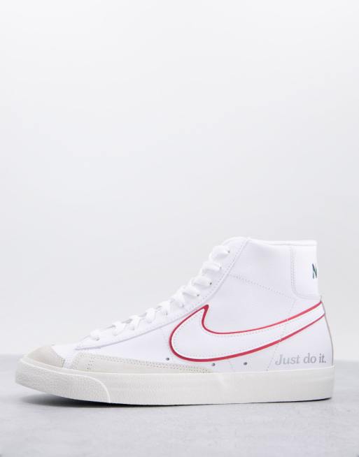 nike red and white blazers