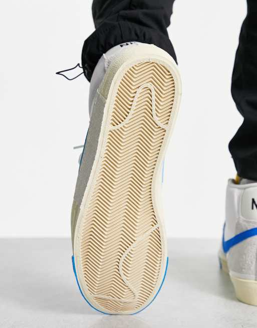 Nike Blazer Mid 77 Sneaker in WeiB und Blau ASOS