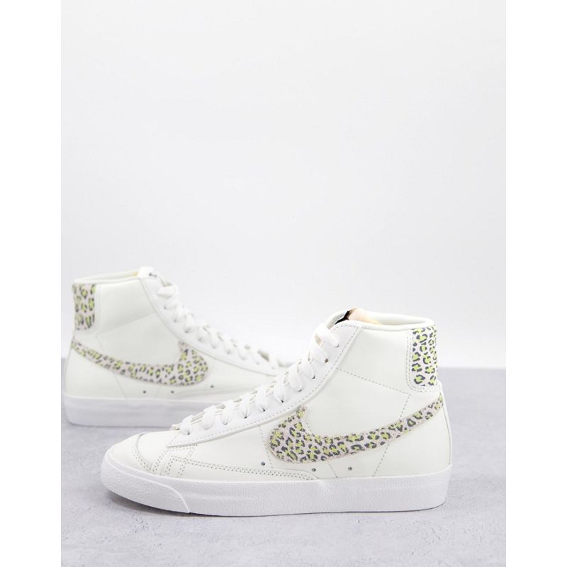 Scarpe iMKpF Nike - Blazer Mid 77 - Sneakers bianco sporco con stampa leopardata