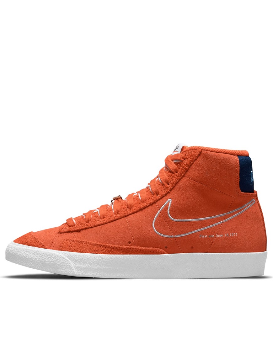 Nike Blazer Mid '77 sneakers in orange