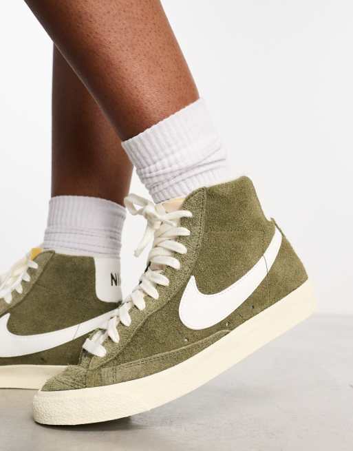 Blazer mid 77 green suede online