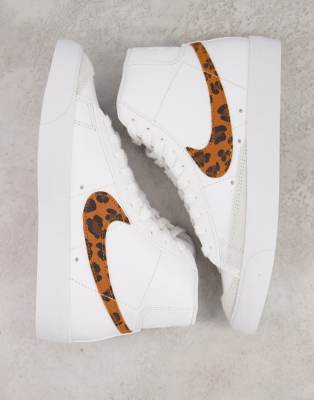 nike leopard blazers