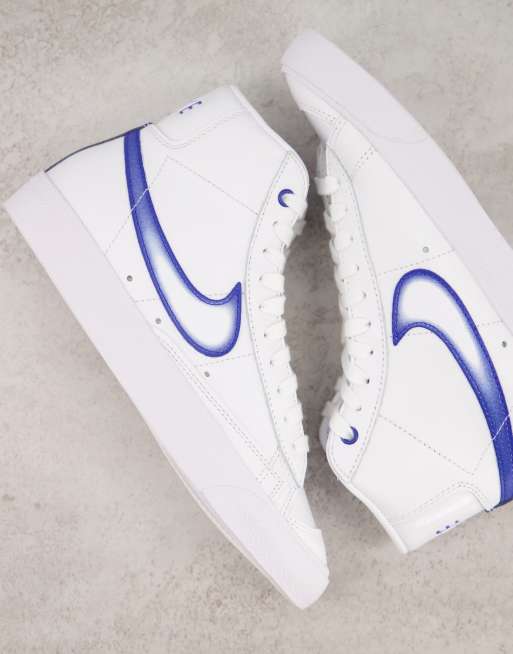 nike blazer mid '77 white/hyper royal