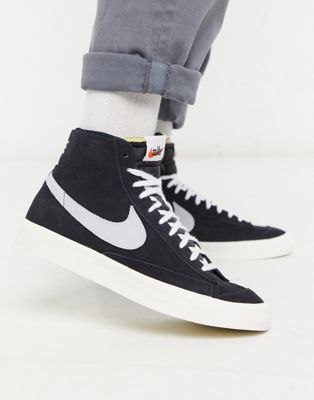 Nike - Blazer Mid '77 - Sneakers scamosciate nere | ASOS