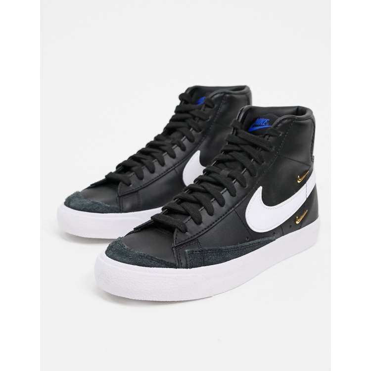 Blazer mid outlet 77 black swoosh