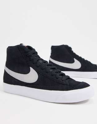 nike black suede trainers
