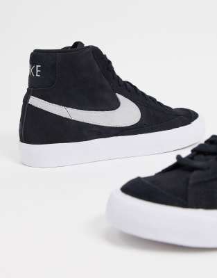 nike blazer 77 black suede