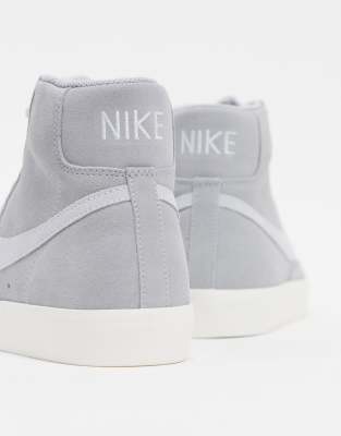 nike blazer suede gris